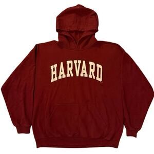 Harvard University Ivy League Maroon Hoodie Adult Small